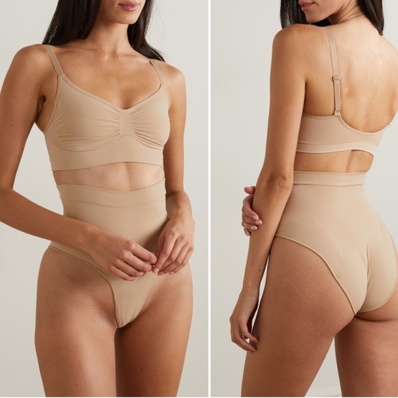 NEW Skims Seamless Sculpt Bralette Bra in Mica - Size XXS - Picture 2 of 5